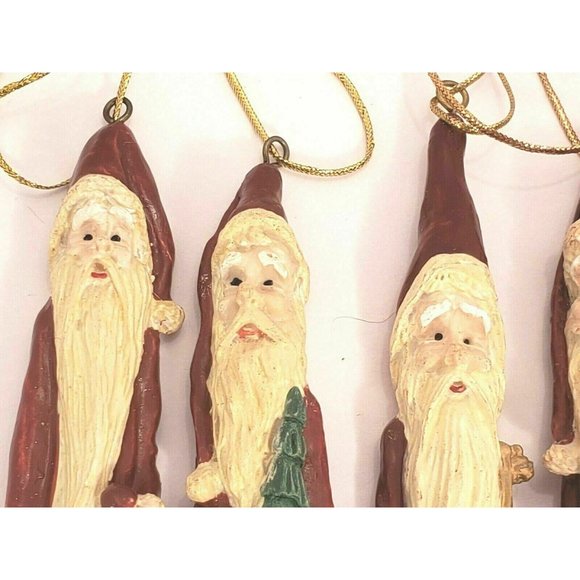 Santa Icicle Pencil Ornaments Skinny Christmas Resin 6.5"  Midwest of Cannon NEW - Picture 2 of 7